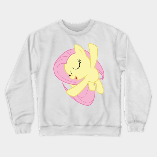 Flutteshy singing Crewneck Sweatshirt by CloudyGlow